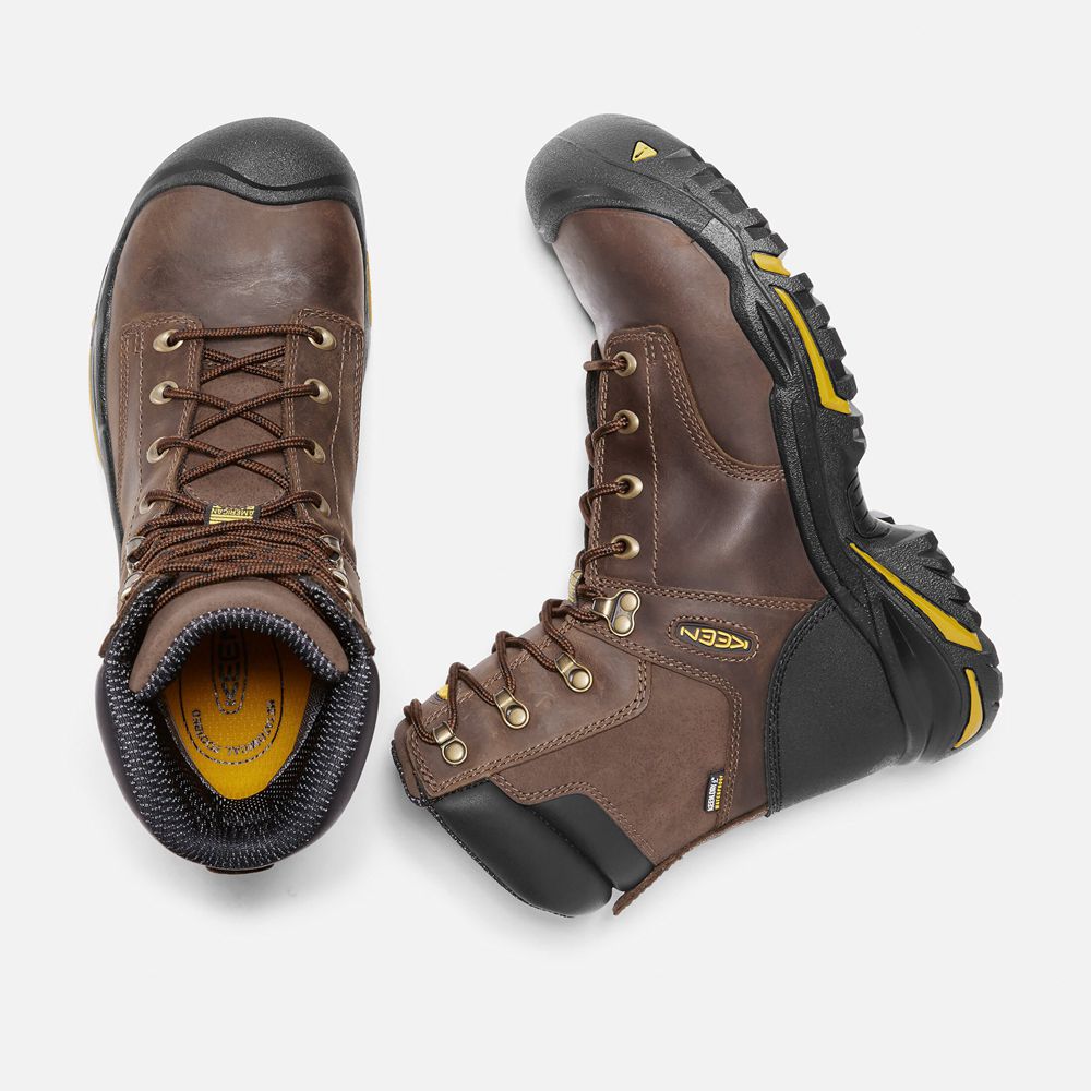 Botte de Travail Keen Homme Marron | Mt Vernon 8\" (Steel Toe) | AQDVB-9523